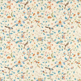 Sanderson Arils Garden Teal/Russet Fabric
