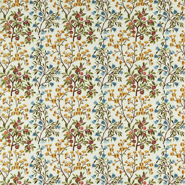 Sanderson Foraging Embroidery Rowan Berry Fabric