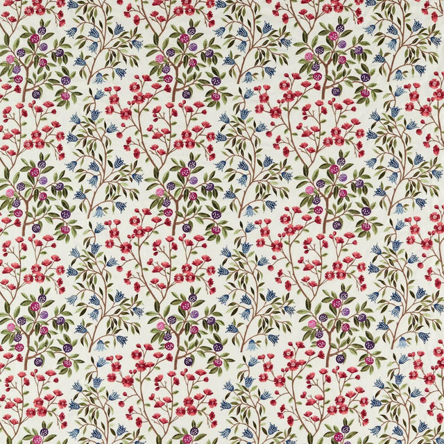 Sanderson Foraging Embroidery Meadow Violet Fabric