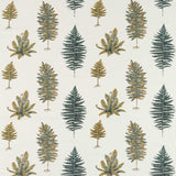 Sanderson Fernery Embroidery Forest Green Fabric