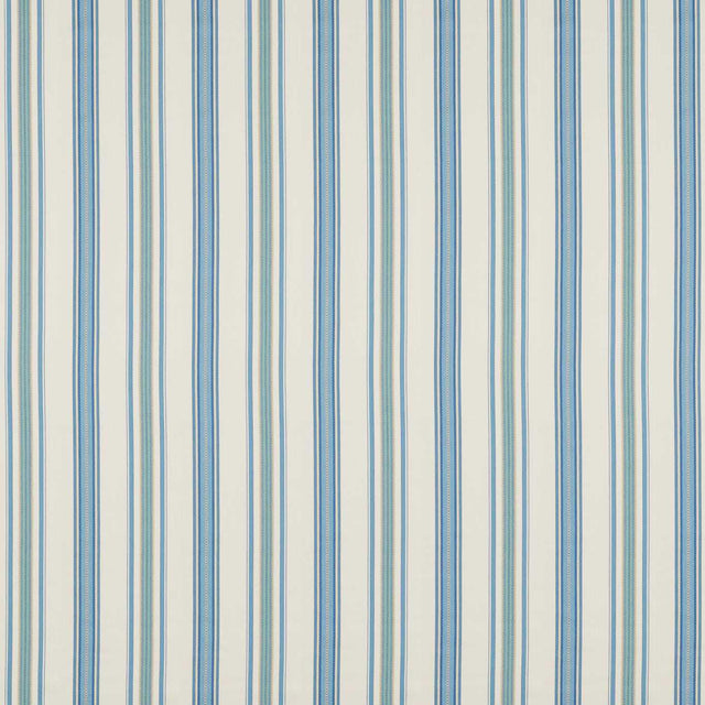 Sanderson Valley Stripe Indigo/Ivory Fabric