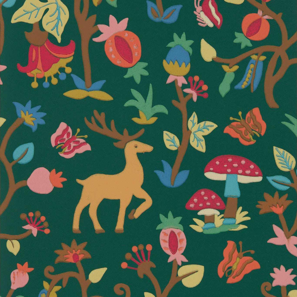 Sanderson Forest of Dean Midnight/Multi Wallpaper