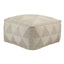 Jaipur Living Fika Alrik Geometric Gray / Cream 24" x 24" x 12.5" Accent Furniture