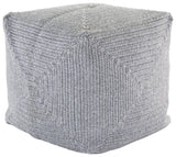 Jaipur Living Bridgehampton Indoor/ Outdoor Solid Light Gray Cube Pouf
