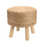 Jaipur Living Saba Stool Thora Solid Brown 16" x 16" x 16" Accent Furniture
