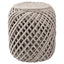 Jaipur Living Scandinavia Pouf Guna Textured Gray 16" x 16" x 18" Accent Furniture