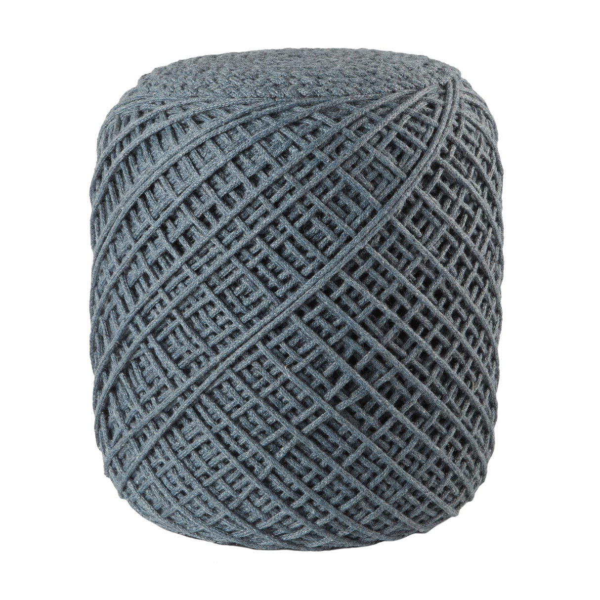 Jaipur Living Lykke Indoor/ Outdoor Solid Slate Cylinder Pouf