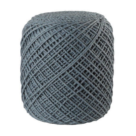 Jaipur Living Lykke Indoor/ Outdoor Solid Slate Cylinder Pouf