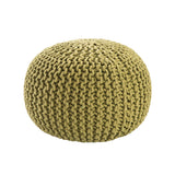 Jaipur Living Spectrum Pouf Spectrum Pouf Textured Green 20" x 20" x 14" Accent Furniture