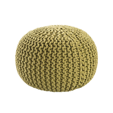 Jaipur Living Spectrum Pouf Spectrum Pouf Textured Green 20" x 20" x 14" Accent Furniture