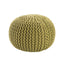 Jaipur Living Spectrum Pouf Spectrum Pouf Textured Green 20" x 20" x 14" Accent Furniture