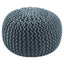 Jaipur Living Spectrum Pouf Spectrum Pouf Textured Navy 20" x 20" x 14" Accent Furniture
