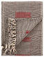 Jaipur Living Nagaland Throw Hebron Stripes Black / Red 42" x 72" Décor