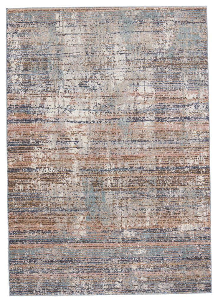 Vibe By Jaipur Living Lysandra Abstract Blue/ Tan Area Rug (5'3"X8')