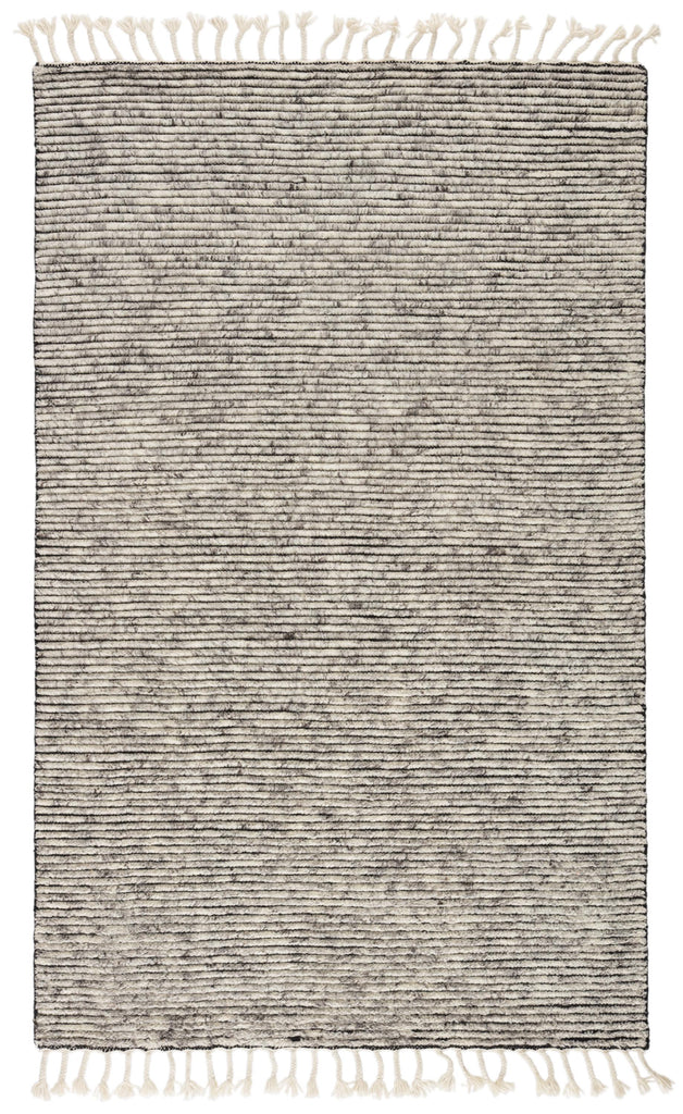 Jaipur Living Alpine Hand-Knotted Striped White/ Gray Area Rug (5'X8')