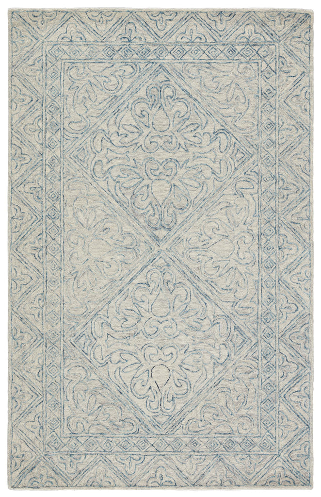 Jaipur Living Almira Carmen Trellis Blue / Light Gray 5' x 8' Rug