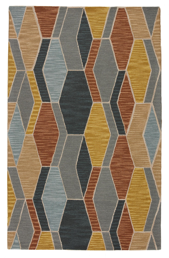 Vibe By Jaipur Living Sade Handmade Geometric Gray/ Gold Area Rug (5'X8')