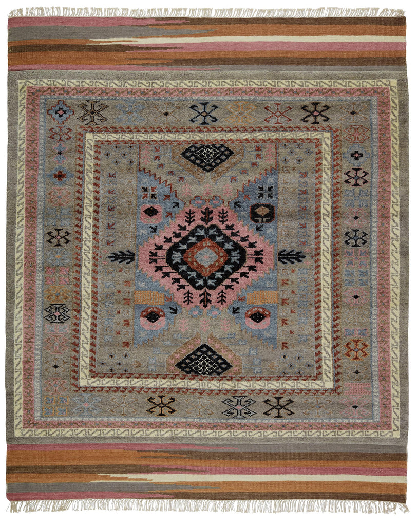 Jaipur Living Clovelly Hand-Knotted Medallion Taupe/ Multicolor Area Rug (8'X10')