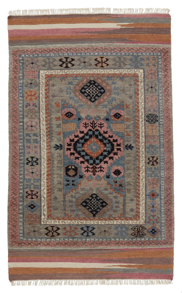 Jaipur Living Clovelly Hand-Knotted Medallion Taupe/ Multicolor Area Rug (6'X9')