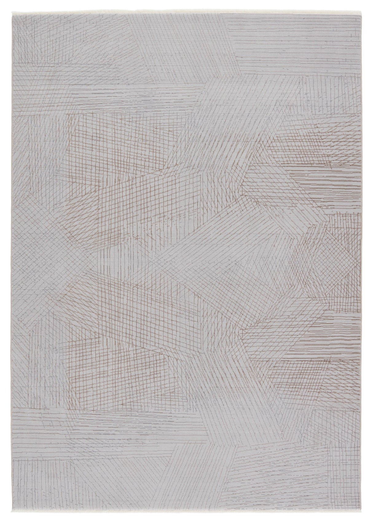 Jaipur Living Aura Sayer Geometric Gray / Taupe 7'10" x 10'10" Rug