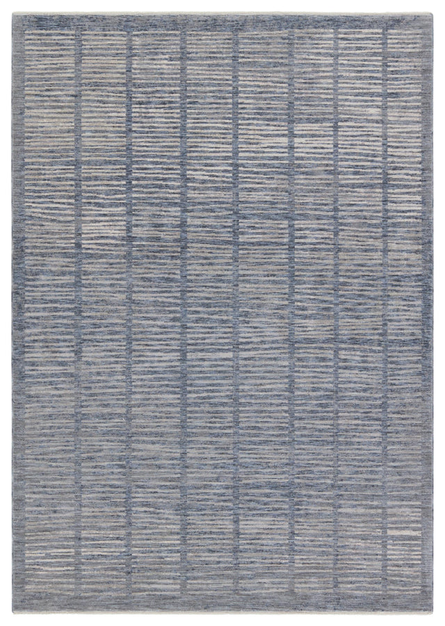 Jaipur Living Ballad Dounia Stripes Blue / Light Gray 9' x 12' Rug