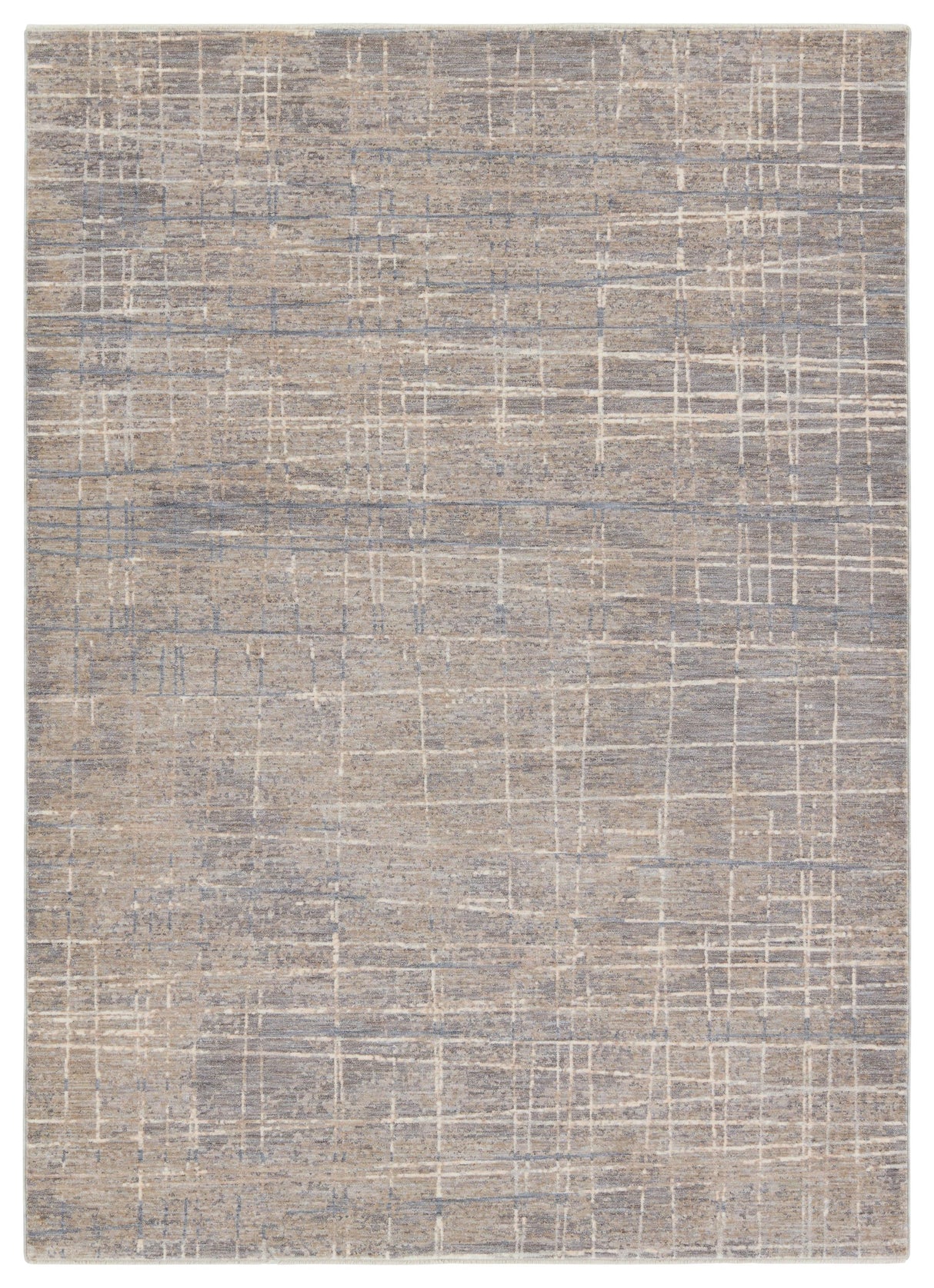 Jaipur Living Pinon Striped Silver/ Taupe Runner Rug (3'X12')