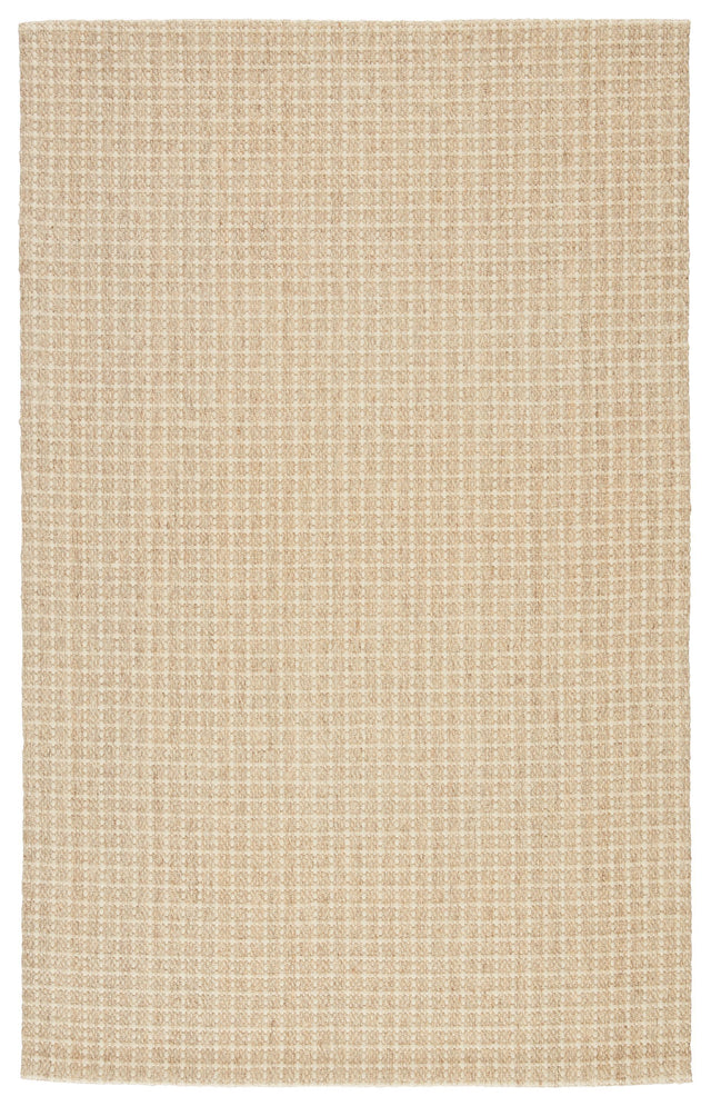 Jaipur Living Bombay Tane Solid Beige / Ivory 5' x 8' Rug