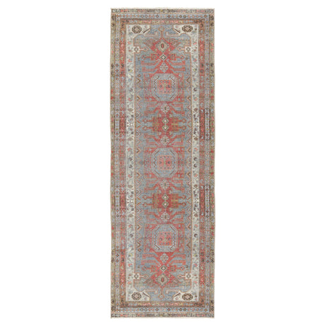 Jaipur Living Palazza Medallion Gray/ Orange Runner Rug (2'6"X8')