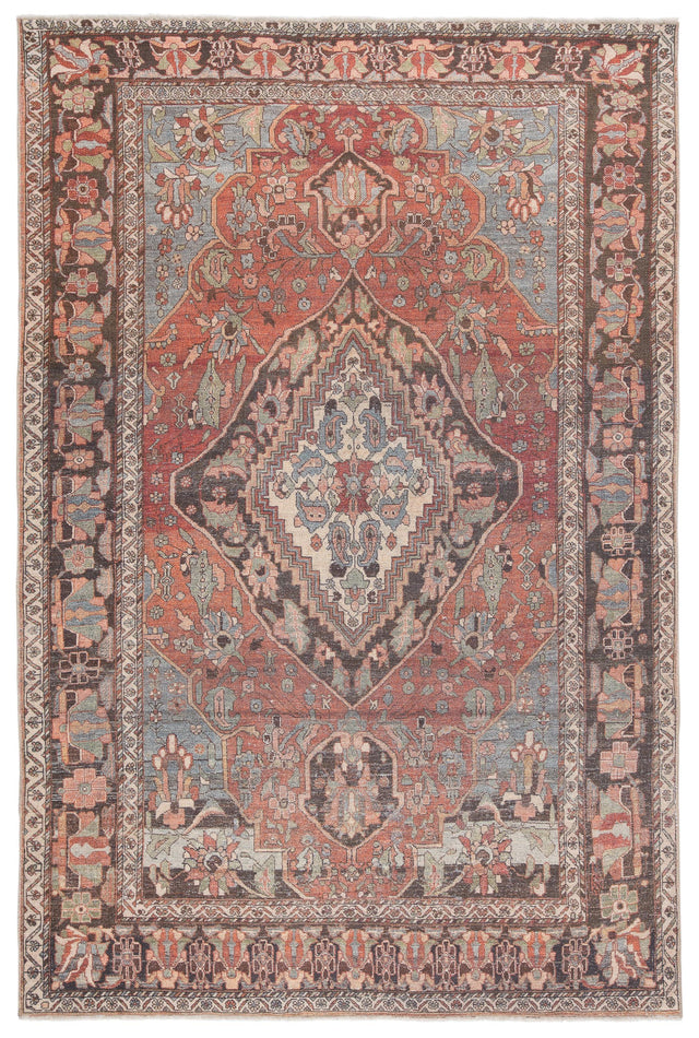Jaipur Living Boheme Wesleyan Medallion Rust / Gray 4' x 6' Rug
