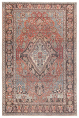 Jaipur Living Wesleyan Medallion Rust/ Gray Area Rug (5'X8')