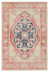 Jaipur Living Kadi Medallion Red/ Blue Area Rug (6'X9')