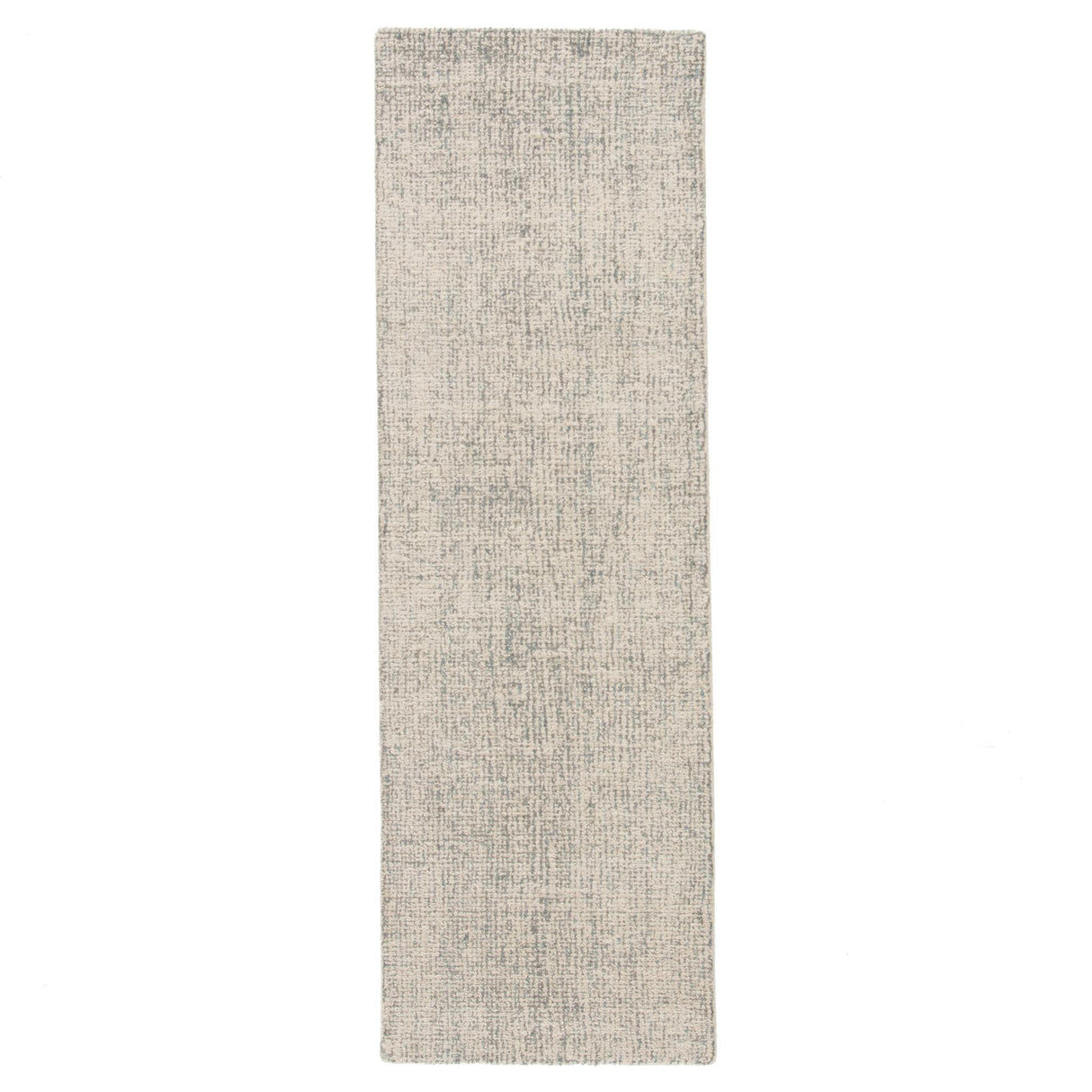 Jaipur Living Britta Oland Solid White / Light Blue 2'6" x 8' Rug
