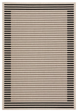 Jaipur Living Fathom Indoor/ Outdoor Striped Ivory/ Black Area Rug (2'X3'7")