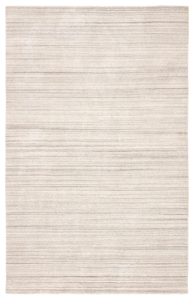 Jaipur Living Cason Tundra Solid White / Gray 5' x 8' Rug