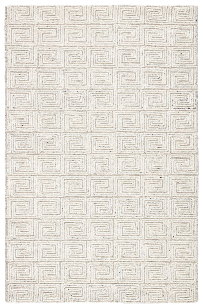 Jaipur Living Harkness Handmade Geometric White/ Gray Area Rug (8'X11')
