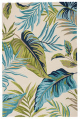 Jaipur Living Fraise Indoor/ Outdoor Floral Blue/ Green Area Rug (5'X7'6")