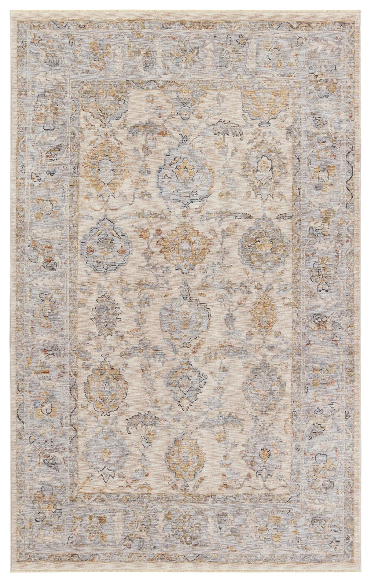 Jaipur Living Celeste Anola Medallion Gray / Beige 3' x 10' Rug