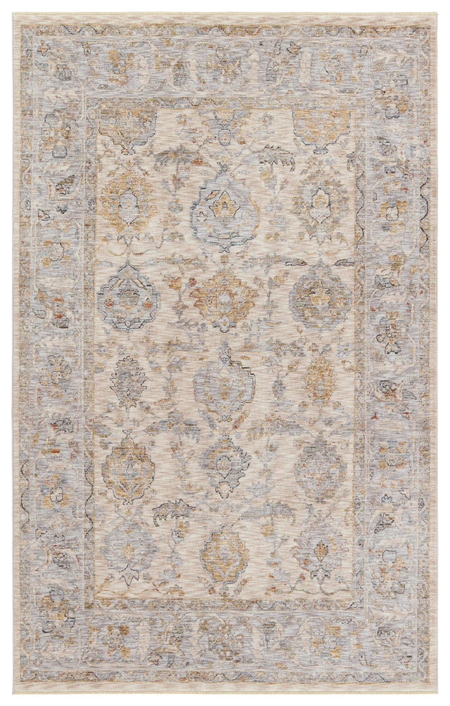 Jaipur Living Celeste Anola Medallion Gray / Beige 3' x 10' Rug