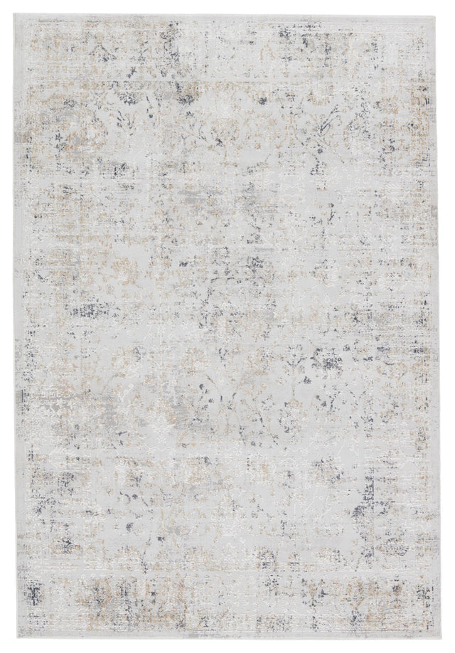 Jaipur Living Cirque Vida Abstract Light Gray / Gold 3'11" x 5'11" Rug