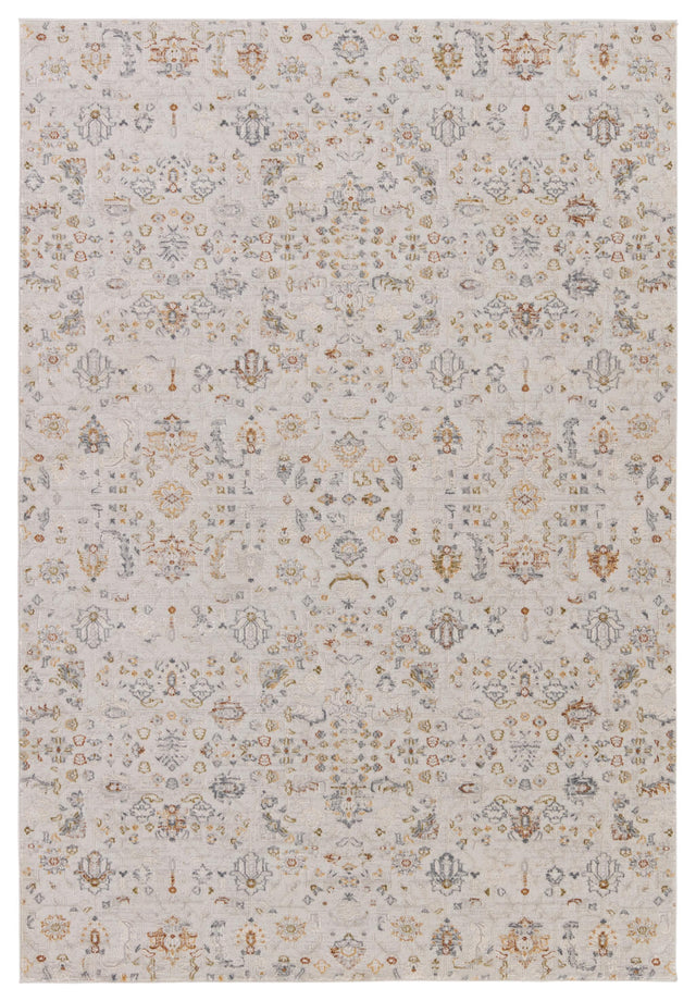 Jaipur Living Cirque Waverly Floral White / Light Gray 6'7" x 9'6" Rug