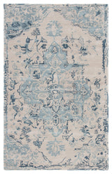 Jaipur Living Citrine Sasha Medallion Beige / Dark Blue 5' x 8' Rug