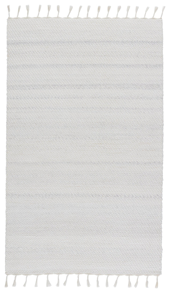 Jaipur Living Coronado Encanto Solid White / Light Gray 4' x 6' Rug