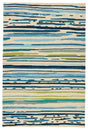 Jaipur Living Colours Sketchy Lines Abstract Blue / Green 3'6" x 5'6" Rug
