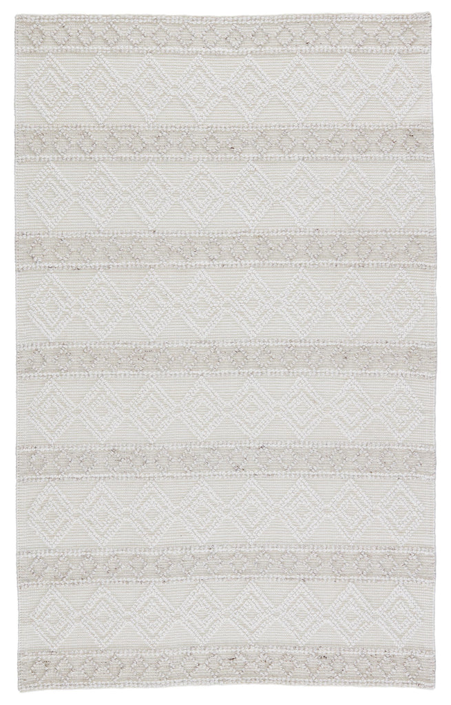 Jaipur Living Cosette Adelie Trellis White / Light Gray 4' x 6' Rug