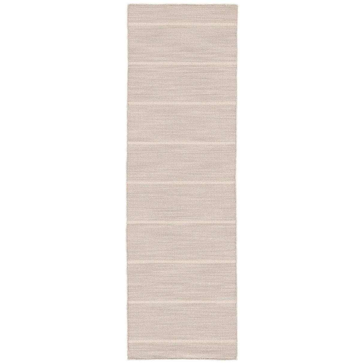 Jaipur Living Coastal Shores Cape Cod Stripes Gray / White 2'6" x 8' Rug