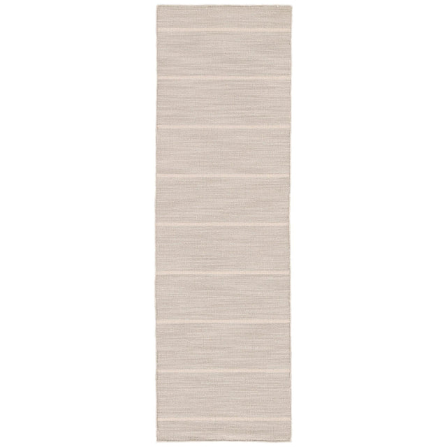 Jaipur Living Coastal Shores Cape Cod Stripes Gray / White 2'6" x 8' Rug
