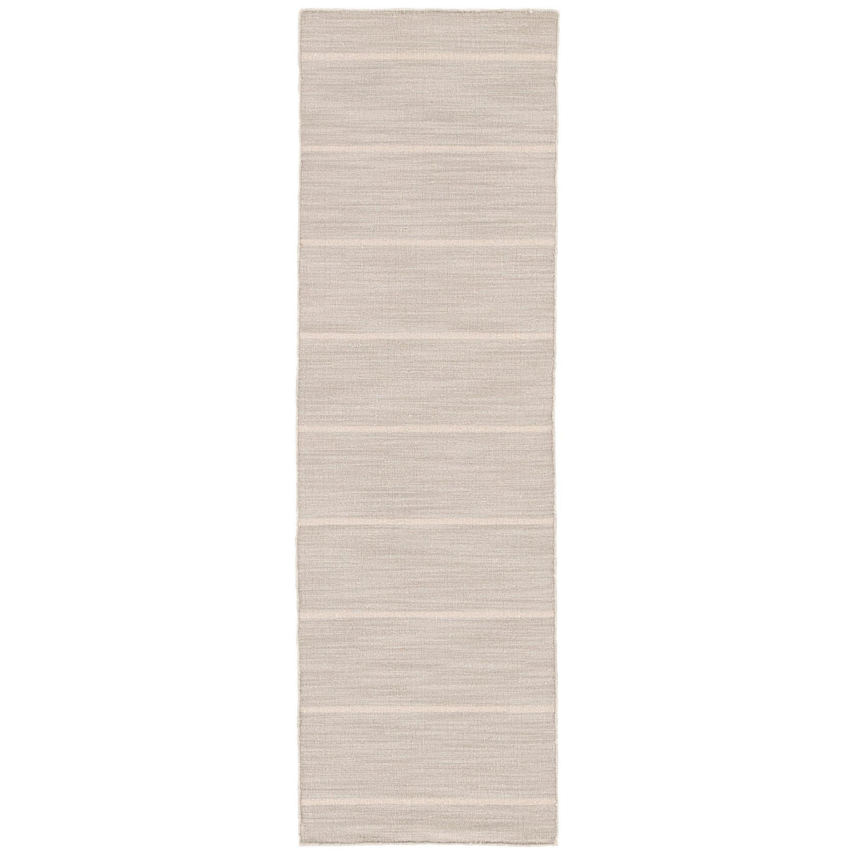 Jaipur Living Cape Cod Handmade Striped Gray/ White Runner Rug (2'6"X8')