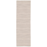 Jaipur Living Cape Cod Handmade Striped Gray/ White Runner Rug (2'6"X8')