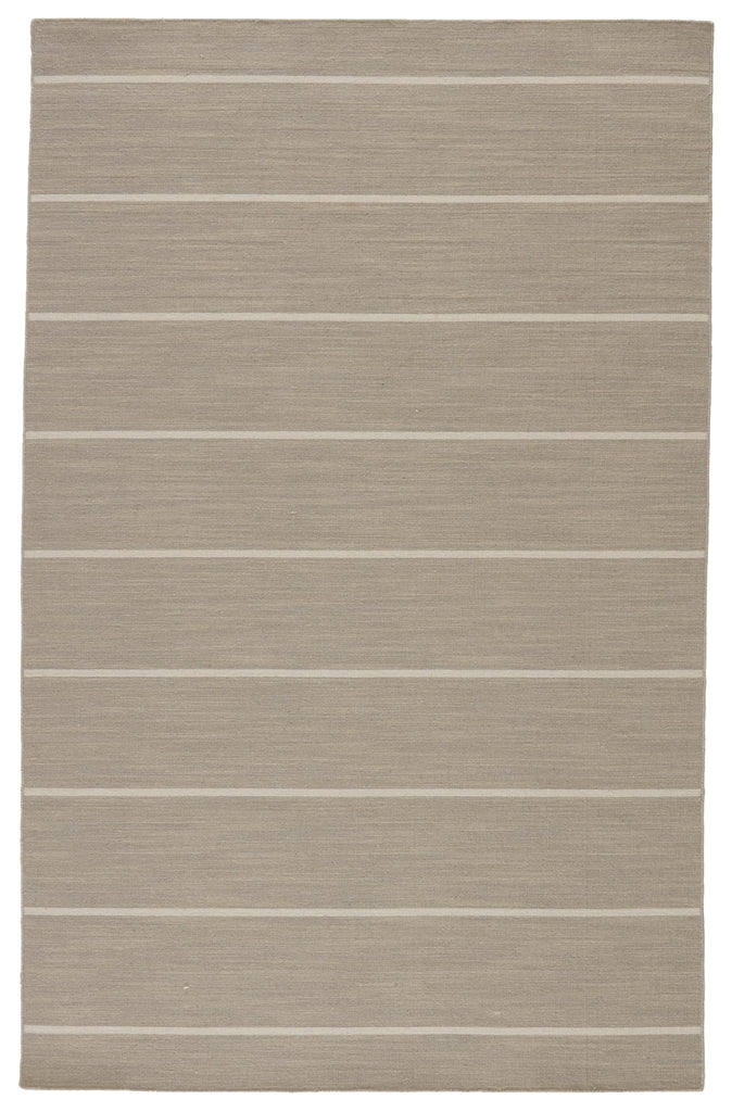 Jaipur Living Coastal Shores Cape Cod Stripes Gray / White 4' x 6' Rug