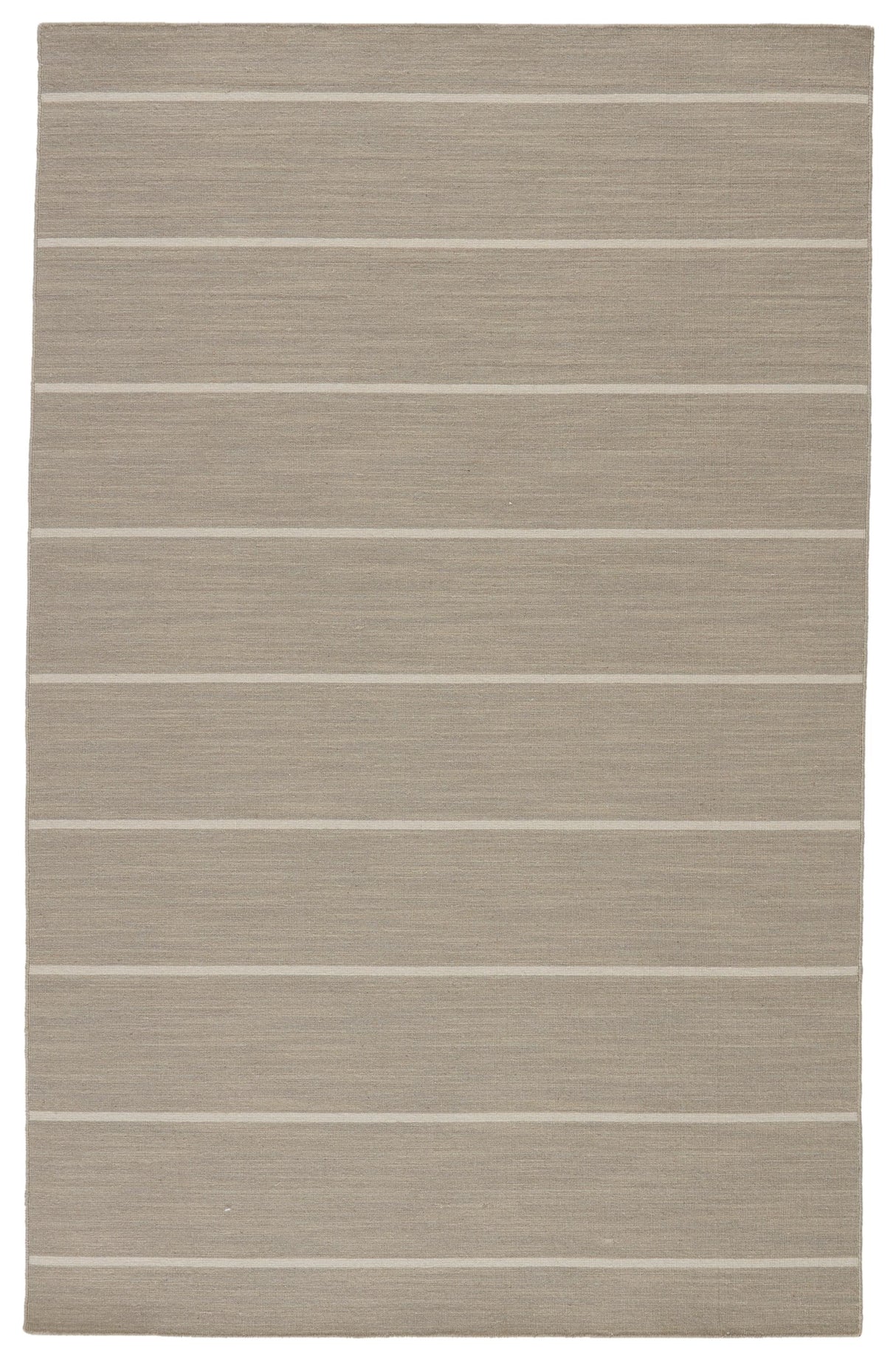 Jaipur Living Cape Cod Handmade Striped Gray/ White Area Rug (7'10"X9'10")